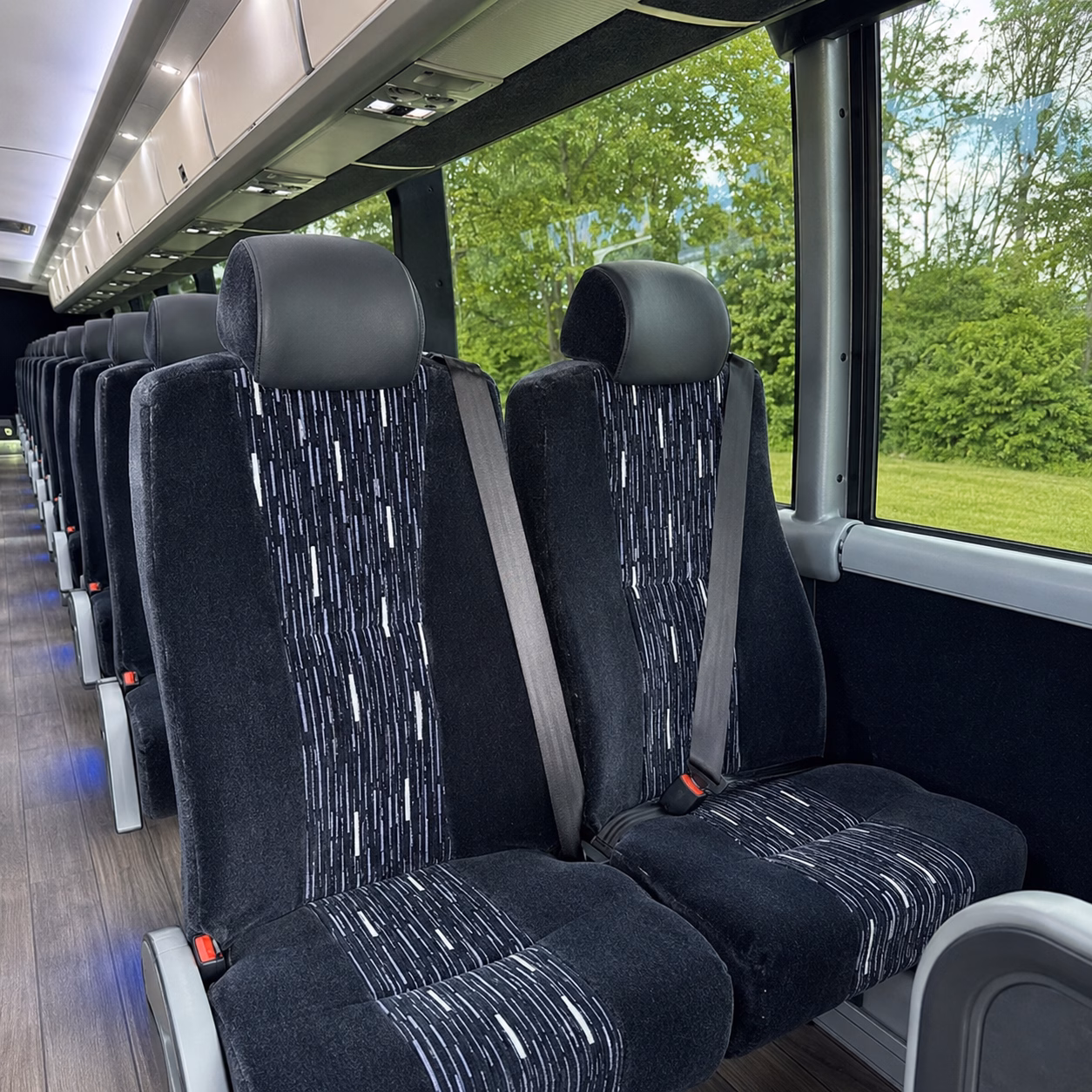 marana charter bus rental interior